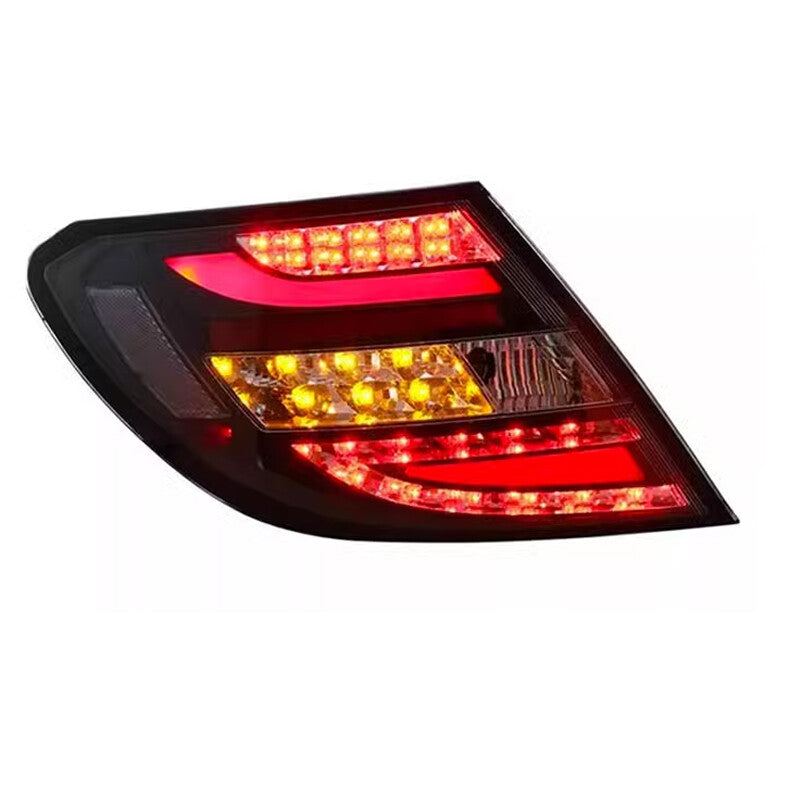 LHRH LED Perform Tail Lights Lamp Black for Mercedes W204 C-Class 2011-14