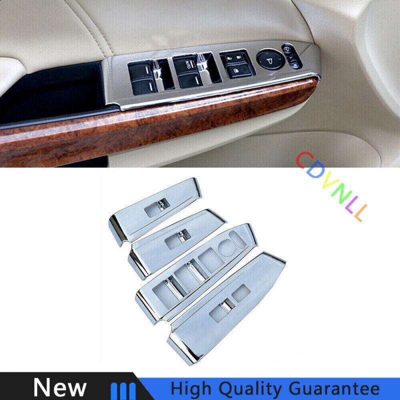 for Honda Accord Crosstour 8th 08-2013 Chrome Window Lock Lift Panel Frame Trim