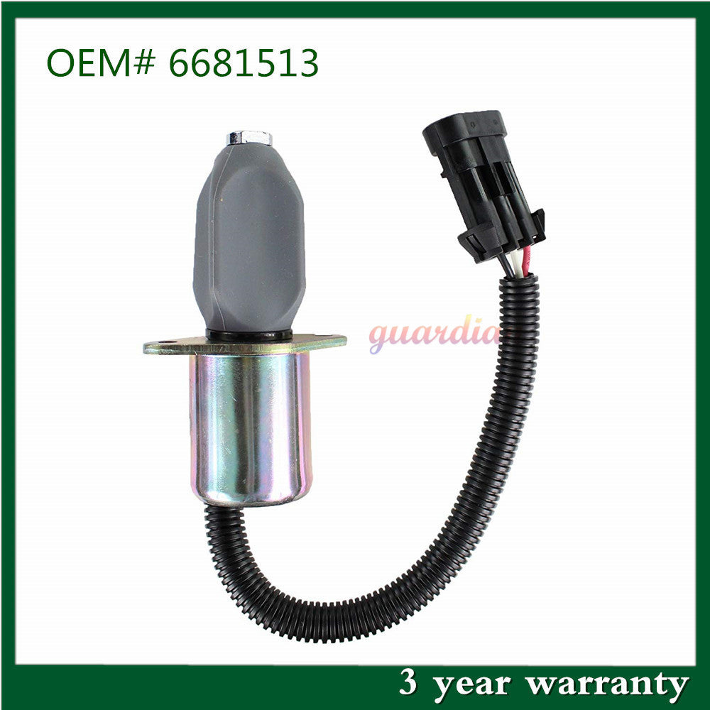 Fuel Shut Off Solenoid for Bobcat 743 751 753 763 773 Skid Steer 6681513
