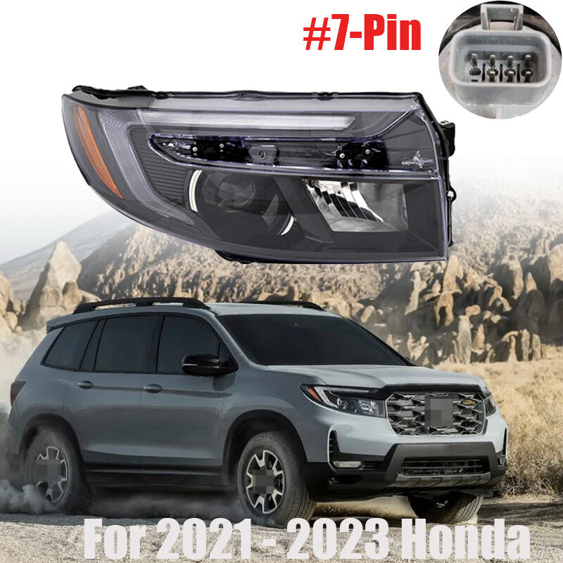Headlight with 7-pin connector for 2021-2023 for Honda Ridgeline passenger side HO2503207