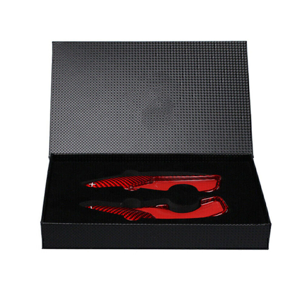 2X Red Carbon Fiber Steering Wheel Shift Paddle Extension for Toyota GT86