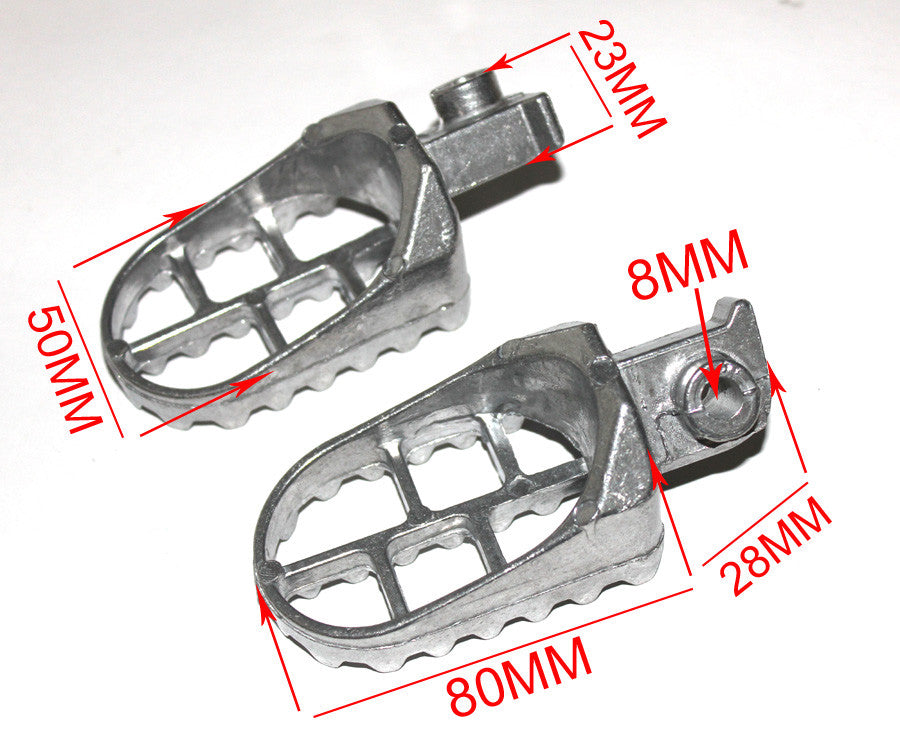 Aluminium Foot Pegs for Honda CRF50 70 80 CRF100F XR50F Bikes SSR SDG Footrest