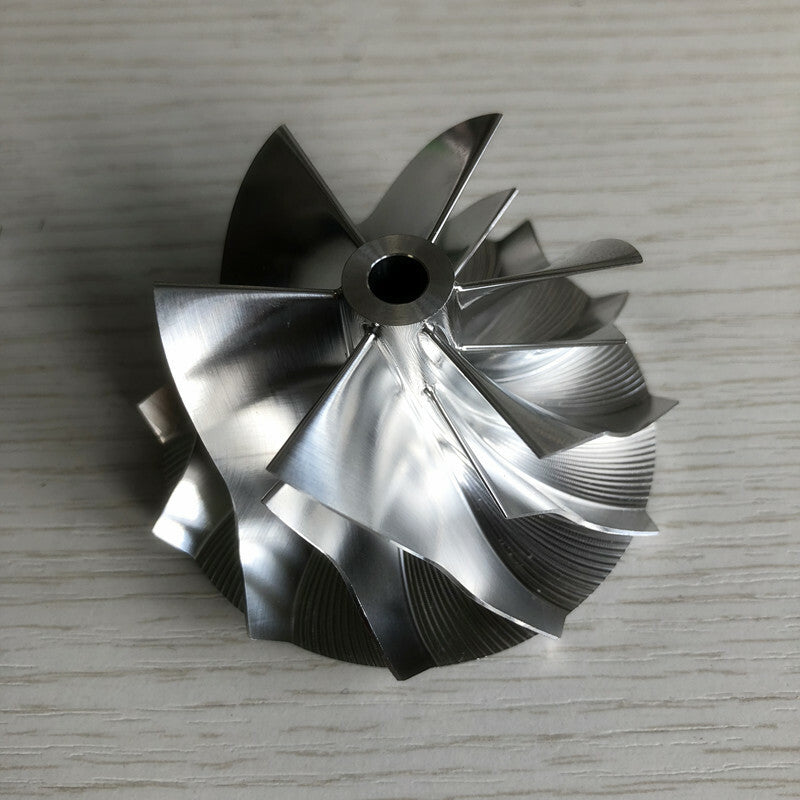 TD05H 20G 52.56/68.01mm 6+6 blades performance billet compressor wheel (customizable)