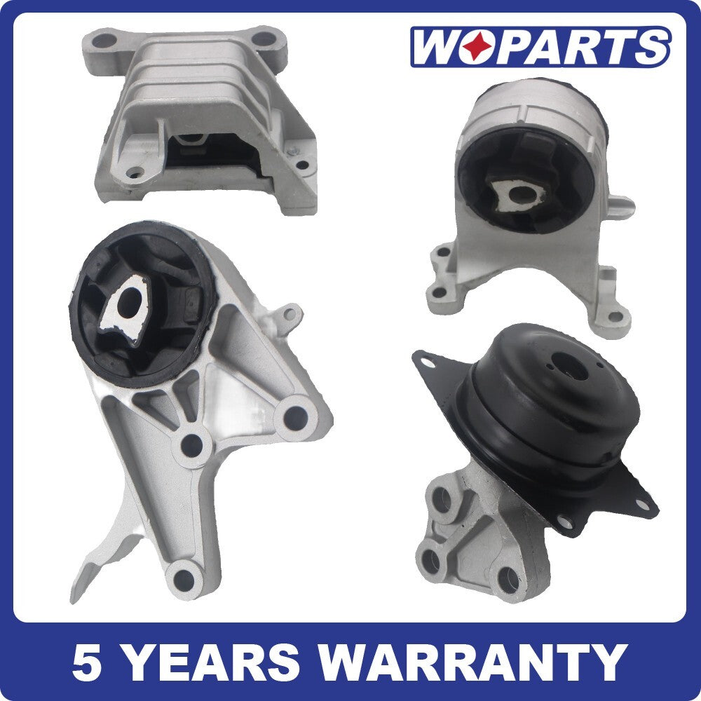 Engine AND AUTO Trans Mount Set 4PS FIT FOR 2008-2012 for Chevrolet Malibu 2.4L 6Spd