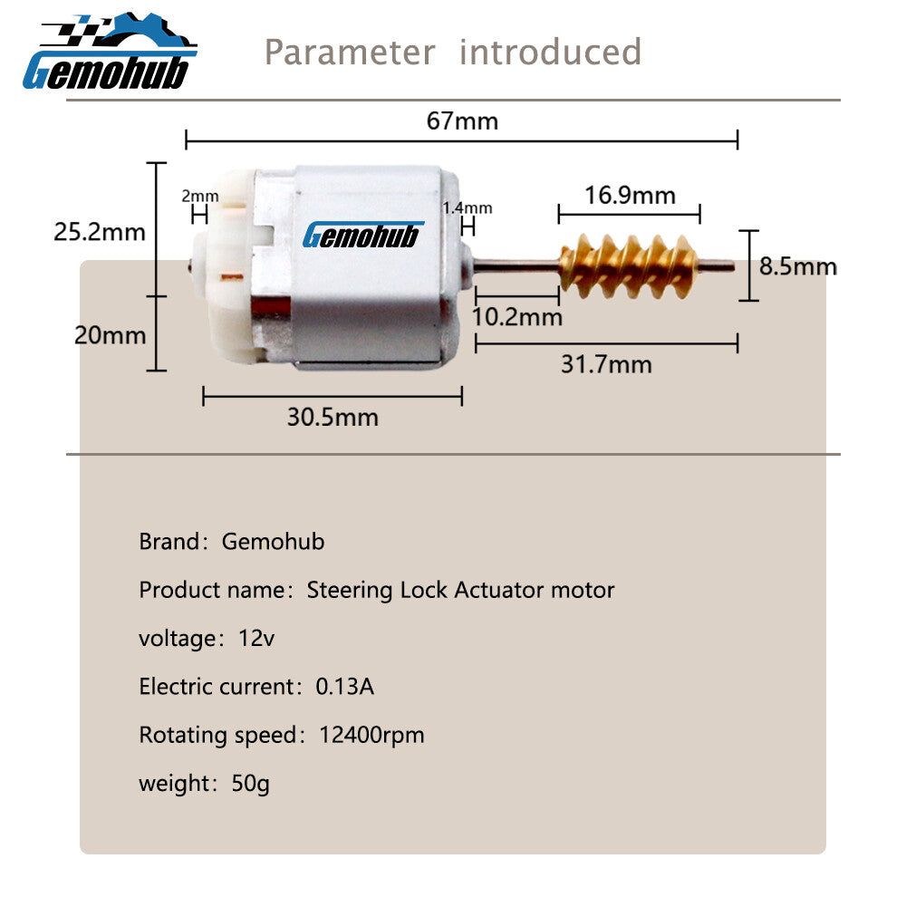 68166372AB Steering Column Lock motor for 2016-2020 for Chrysler 300C