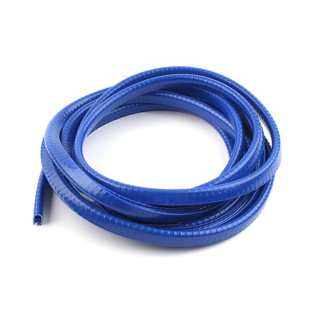 13Ft Universal Rubber Seal Trim Molding Strip Door Edge Lock Protector Blue
