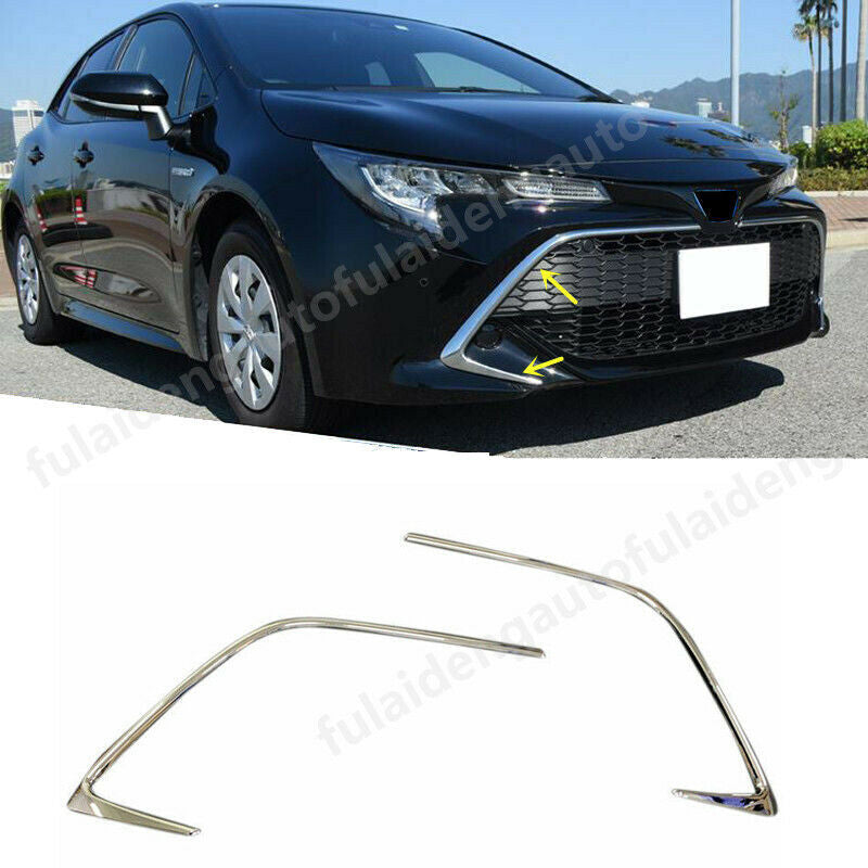 for Toyota for Corolla Hatchback 2019-22 Chrome Front Grille Grill Decor Cover Trim