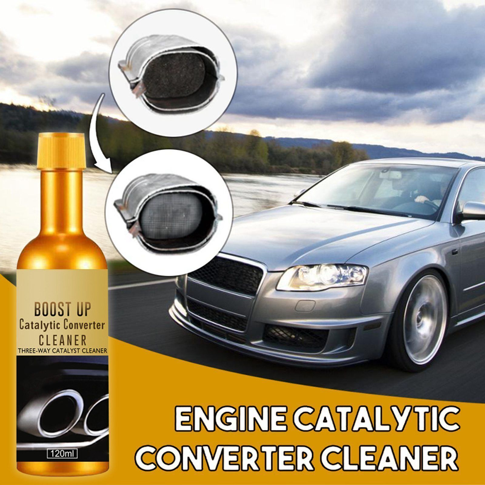 Multipurpose Boost Up Vehicle Engine Catalytic Converter Cleaner Deep Cleaning