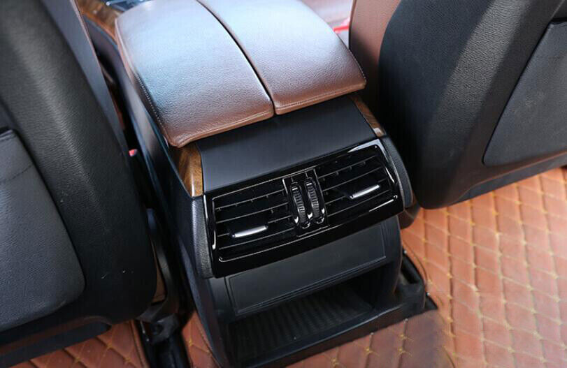 for BMW X5 X6 E70 E71 08-13 ABS Black Back Row Air Outlet Vent Frame Cover Trim