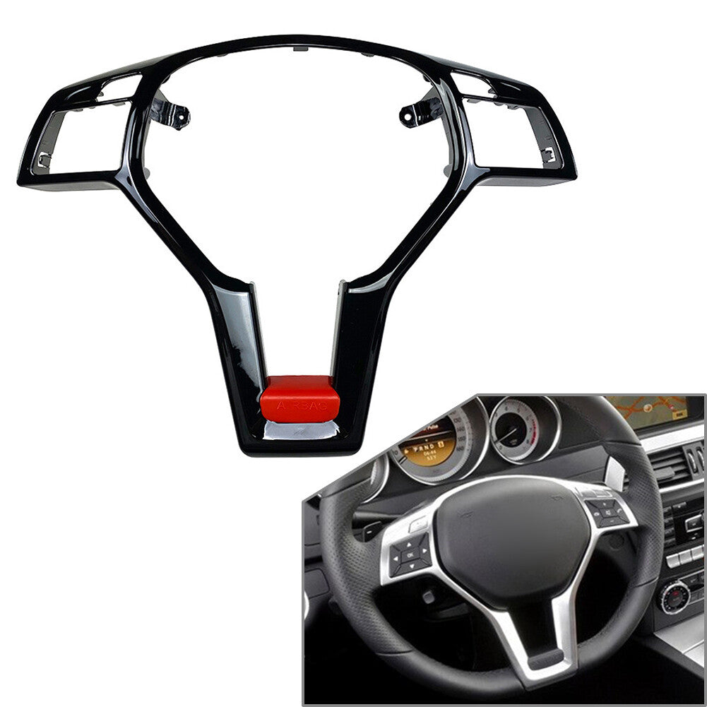 Lenkradeckung f¨¹r for Mercedes ACE SLK CLA CLS GLA Klasse Schwarz