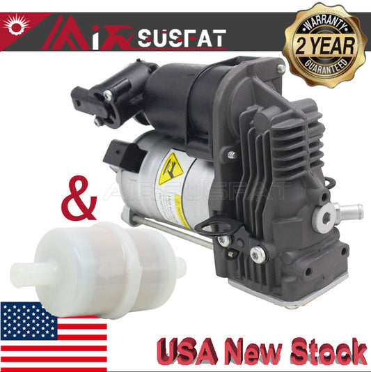 for Mercedes ML GL W166 X166 GL450 GL550 Air Suspension Compressor + Filter