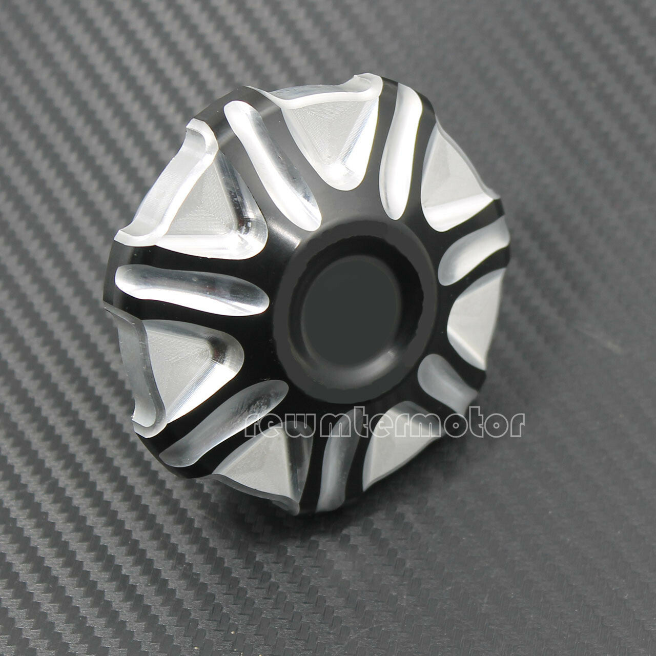 Aluminum Gas Cap Fuel Tank Fit For Sportster Dyna Breakout Softail Fatboy Black