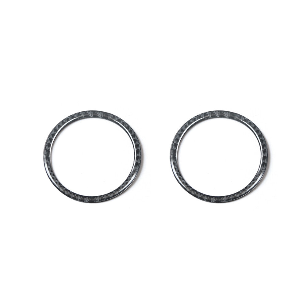 2Pcs Carbon Fiber Interior Door Speaker Cover Trim for BMW Z4 E89 2009-2016