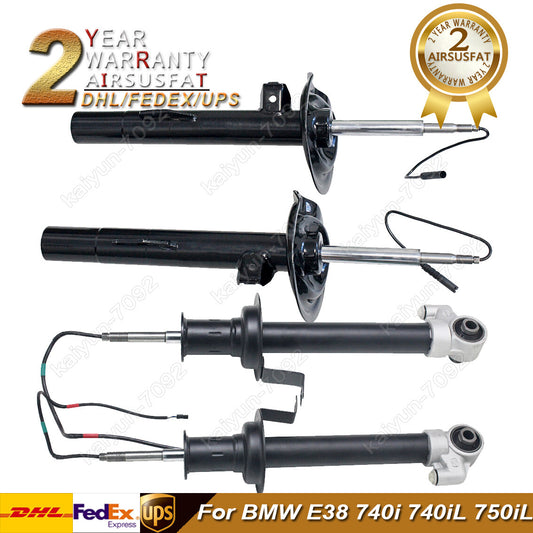 4pcs Rear Front Shock Absorber Struts for BMW E38 740iL 37121091571 141500115440
