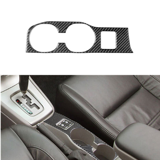 Carbon Fiber Watercup Panel Holder Trim Cover Fit for Subaru Forester 2005-2008