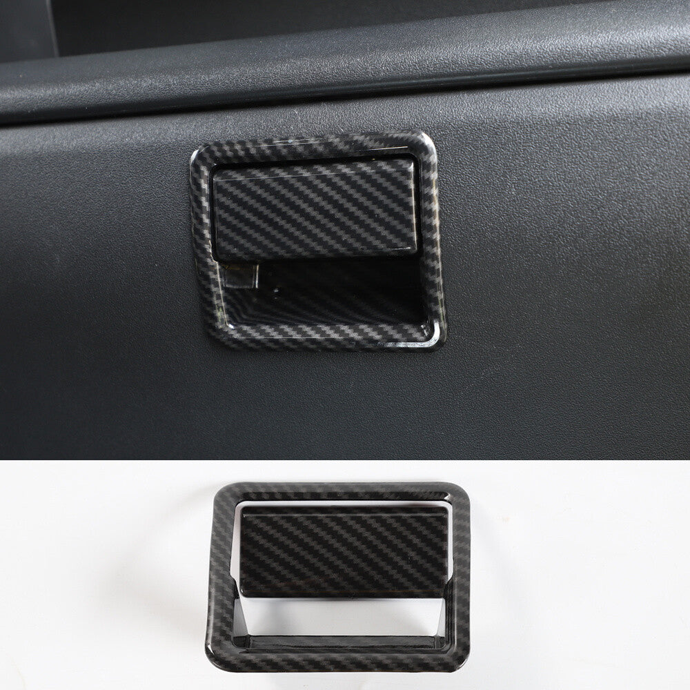 Carbon Fiber ABS for Co -pilot Storage Box Switfch Handle Trim for Suzuki for Jimny 2019+