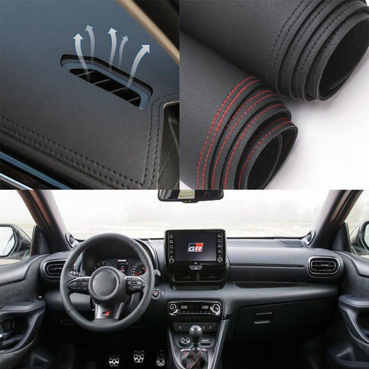1PCS PU leather Dashboard Dash Mat Non-slip DashMat Shade Pad For GR Yaris 2021+