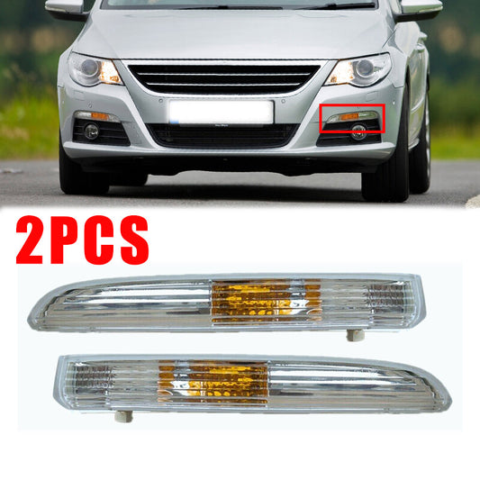 1Pair for VW for Passat CC 2009-2012 Front Bumper Daytime Running Lamp Turn Signal