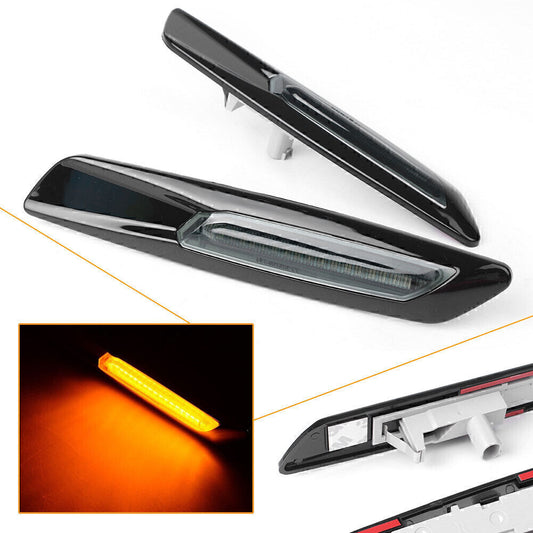 2x 18LED Fender Side Marker Turn Signal Light Fit for BMW 5 Series E39 E60