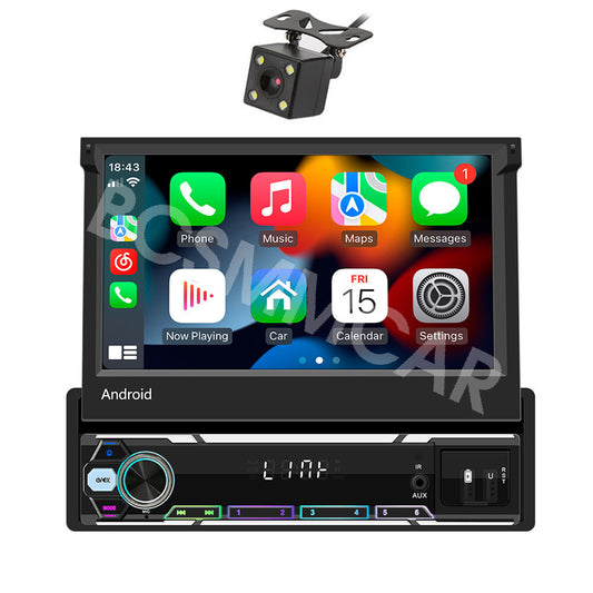 7in Android 13 Radio Car Head Unit GPS Navigation Wifi Stereo CarPlay W/Camera