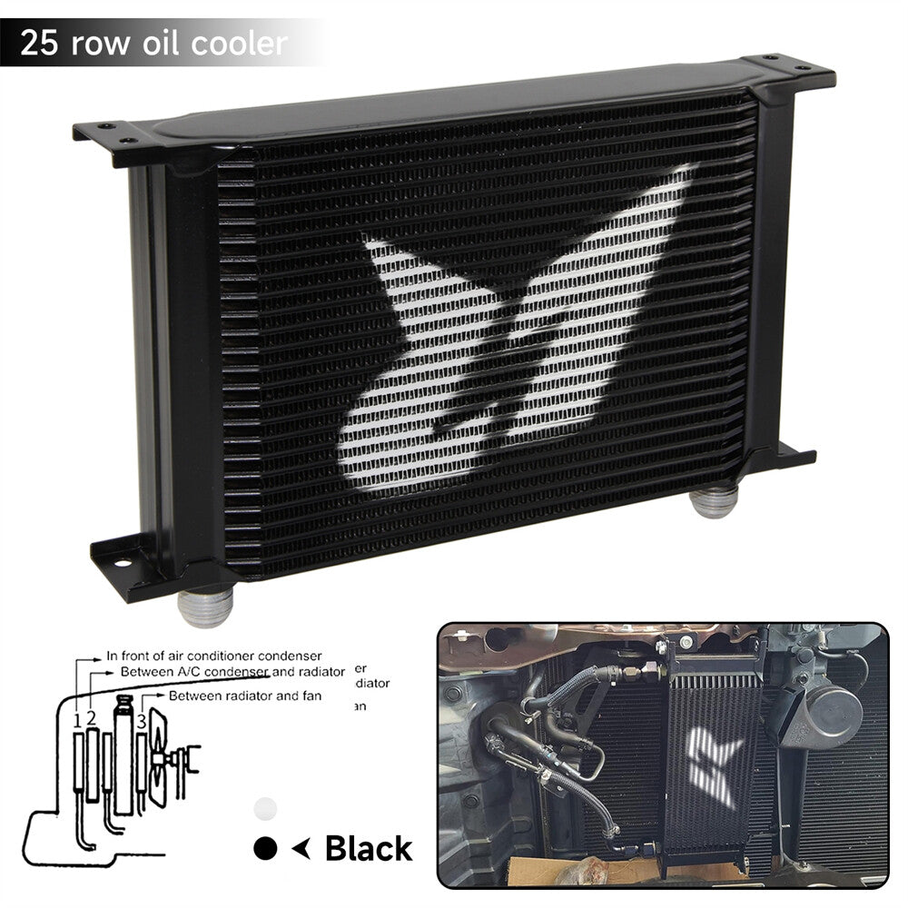 LR Mocal Type AN10 25 Row Engine Transmission 248mm Oil Cooler Mocal Black