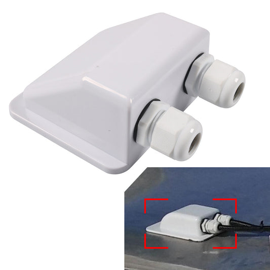 Double Wire Cable Entry Gland Box Roof Solar Panel Junction RV Caravan Boat