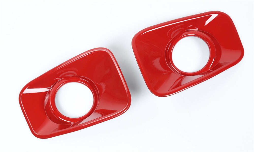 2¡ÁRed ABS Front Fog Light Lamp Cover for Suzuki for Jimny 2019-2022 Car Accessories