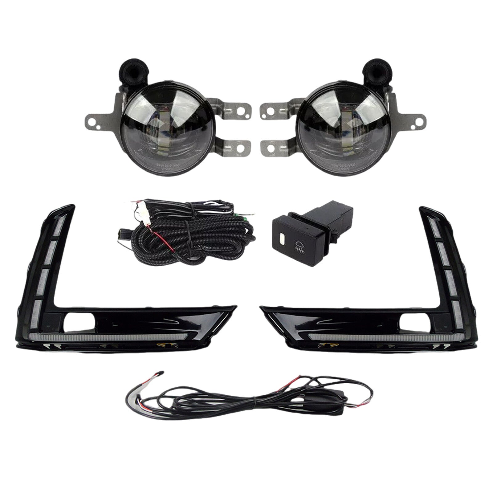 DRL LED Fog Light Upgrade Kit for Honda 2023-2024 CRV/CR-V with Bulb Switch