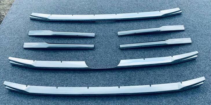 for Honda Ridgeline 2022-2023 Chrome Front Center Mesh Grille Grill Cover Trims