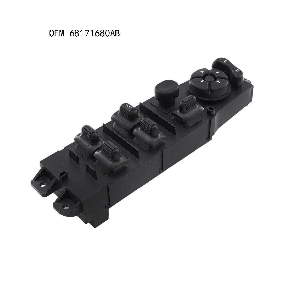 for Dodge for Ram 1500 2003-2008 Master Power Window Door Switchl 68171680AB Black 1