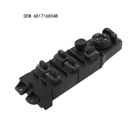 for Dodge for Ram 1500 2003-2008 Master Power Window Door Switchl 68171680AB Black 1