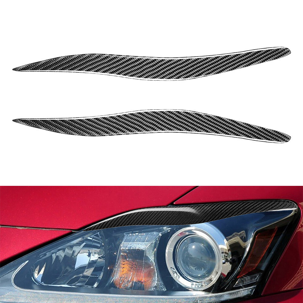 Carbon Fiber Front Fog Light Eyebrow Cover for Lexus IS250 IS300 IS350 2006-2013
