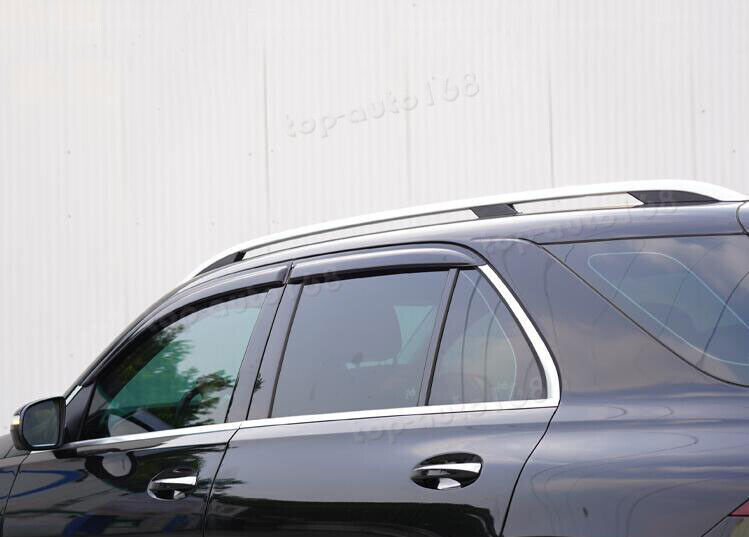 for Benz GLE SUV 2020-24 Smoke Window Wind Visors Rain Sun Guard Vent Deflectors