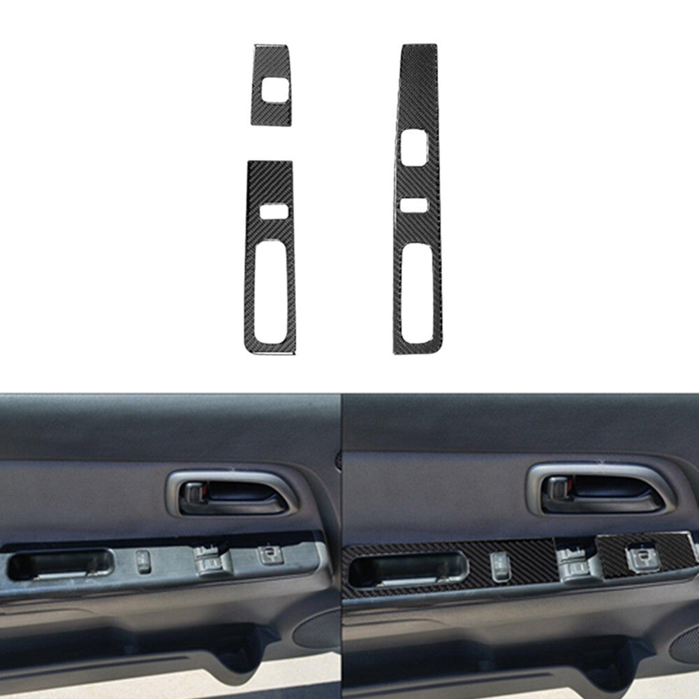 Carbon Fiber (2DR) Front Door Control Cover For Colorado 2004-12/ for Canyon 2005-12