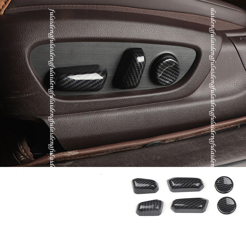 6X for Lexus ES350/300h/250 2019-2022 Carbon Look for Seat Adjustment Panel Trim
