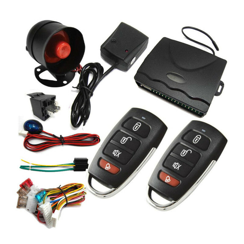 Universal 1-Way Car Alarm Vehicle System Protection Security System Entry Siren