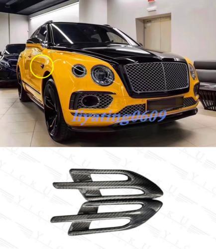Suitable for 2017-2020 for Bentley for Bentayga . Dry carbon side ventilation grille mesh cover.