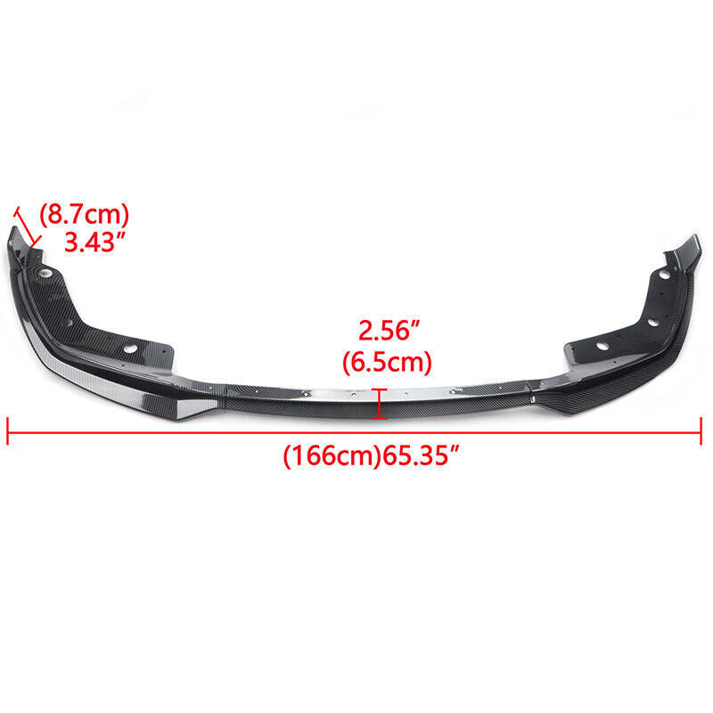 FOR 19-2022 for BMW 3-SERIES G20 M340I M SPORT CARBON FIBER FRONT BUMPER SPOILER LIP