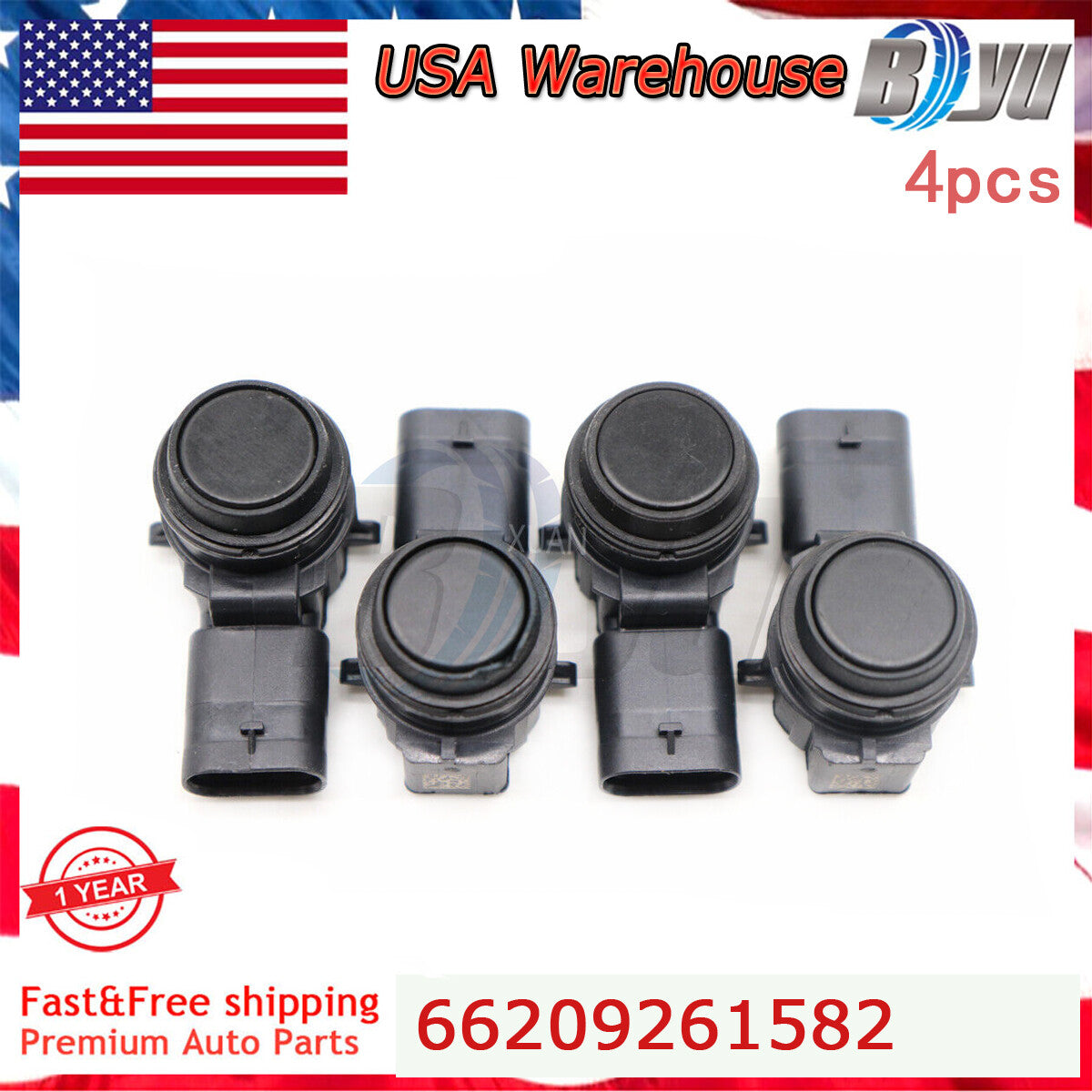 66209261582 4pcs PDC Parking Sensor for BMW F30 F22 F20 F84 F80 M3 M4 F32 F31 US