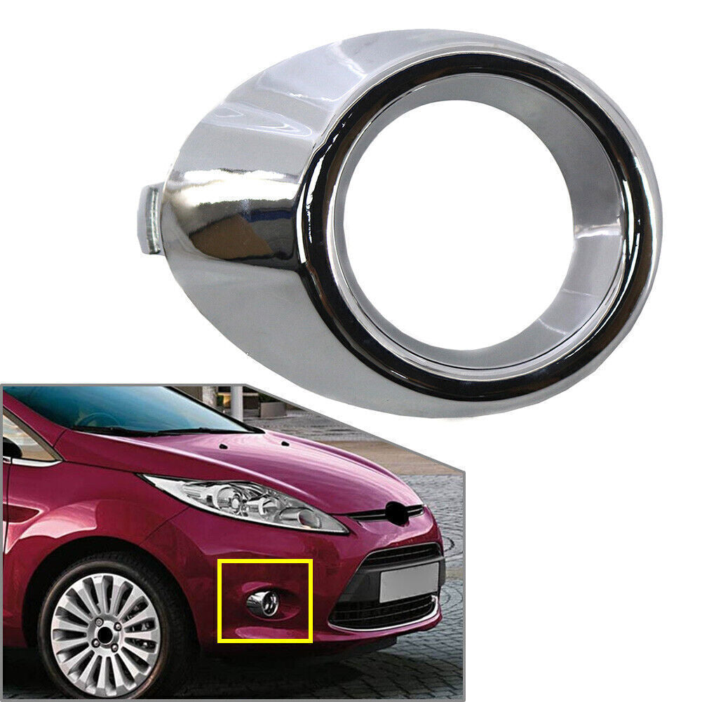 Nebelscheinwerfer-Rahmen-Umfangsabdeckung Trim f¨¹r for Ford Fiesta 08-12 Chrom recht