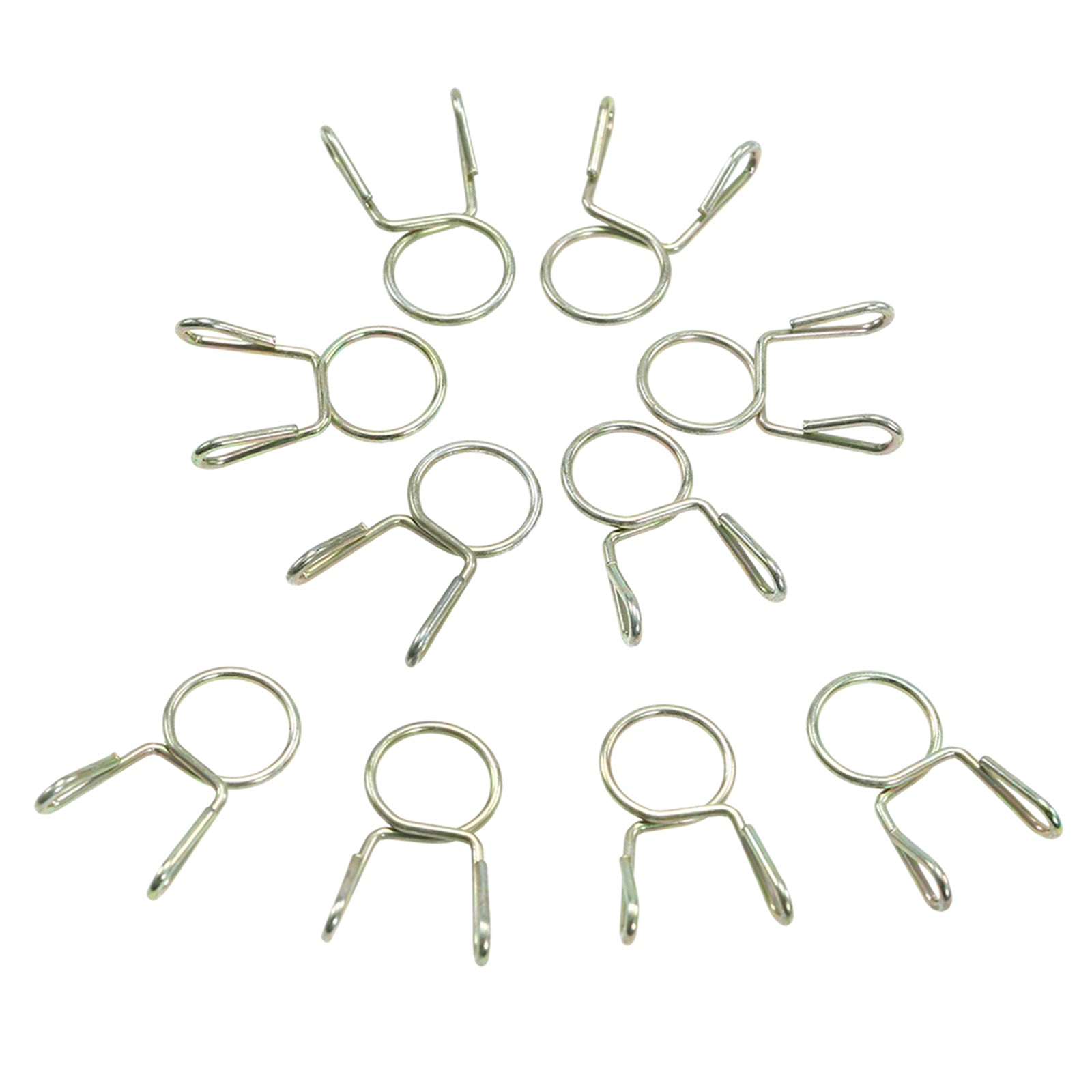 10 7mm fuel line hose tubing spring clip clamp for motorcycle atv scooter K8P2