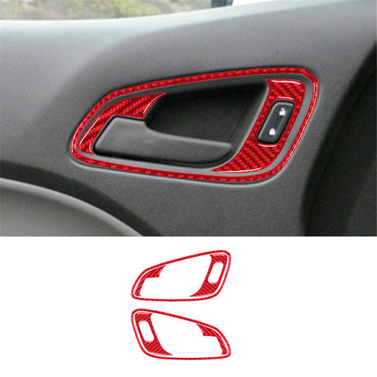 Red Front Door Handle Trim Cover for Chevrolet Colorado / for GMC for Canyon 2015-2022