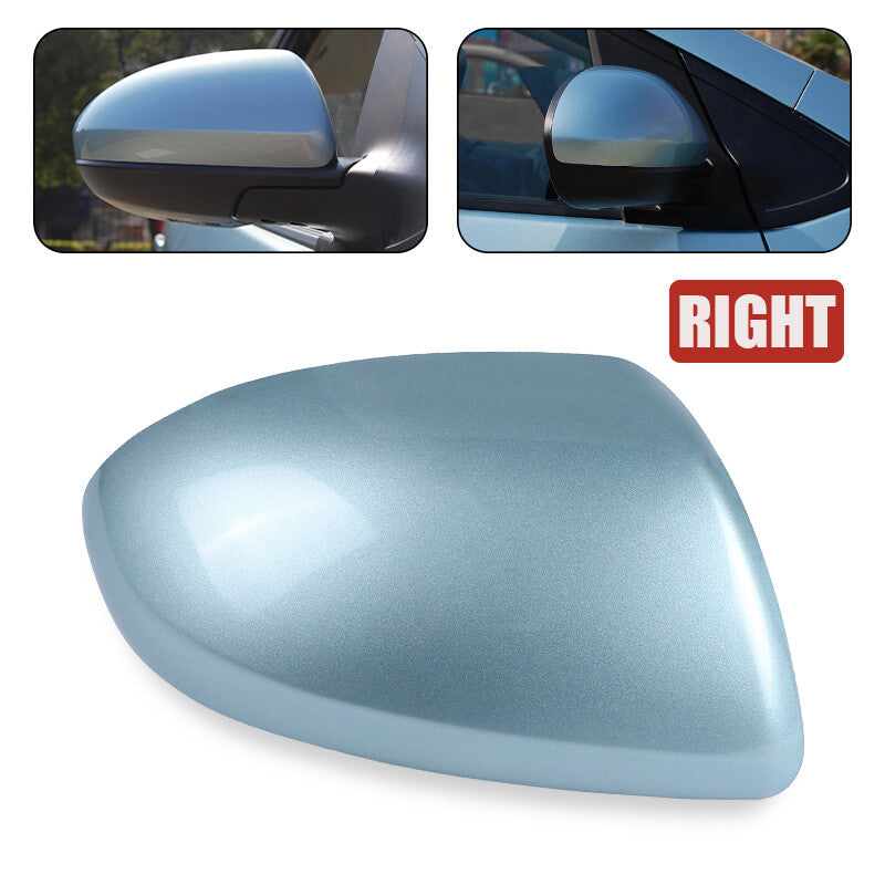 Right Passenger Side Rearview Mirror Cover Cap Blue For 2009-2013 for Mazda 2 / 3