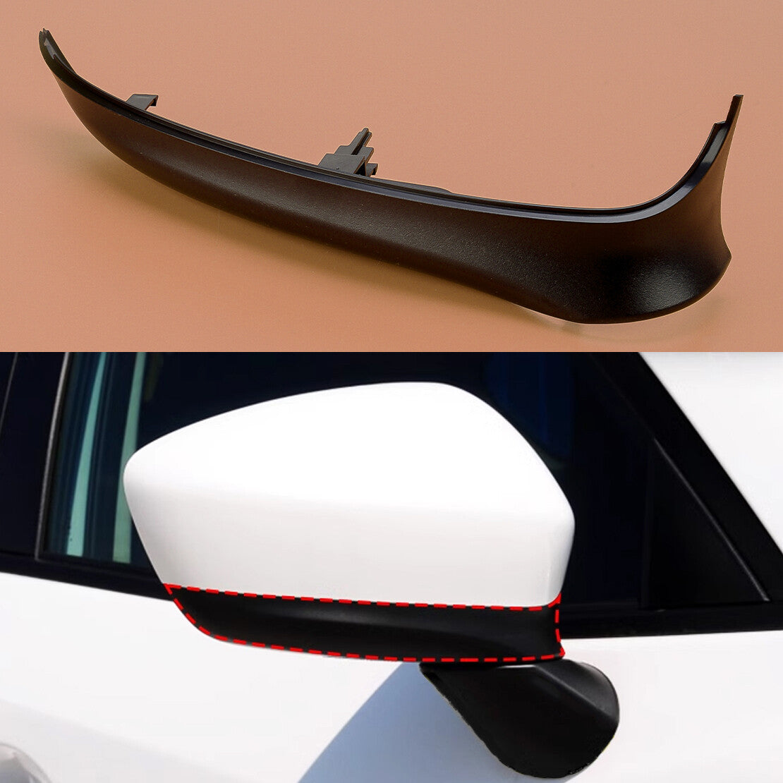 Car Front Right Side Mirror Lower Cover Fit for Mazda CX-5 2013 2014 New