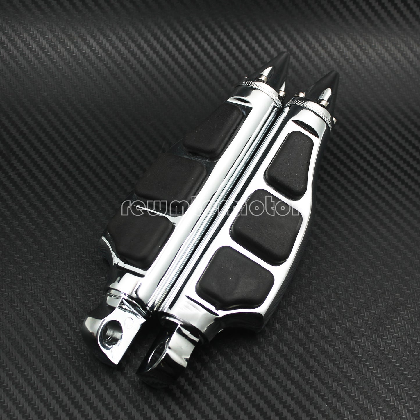 Spike Motorcycle Foot Pegs Foot Rest Pedal Male Mount Fit for Harley Dyna Chrome