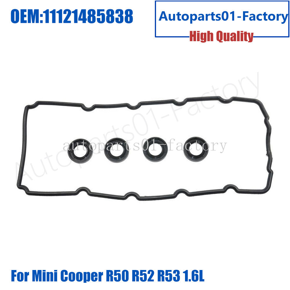 11121485838 Engine Valve Cover Gasket Kit for Mini Cooper R50 R52 R53 1.6L