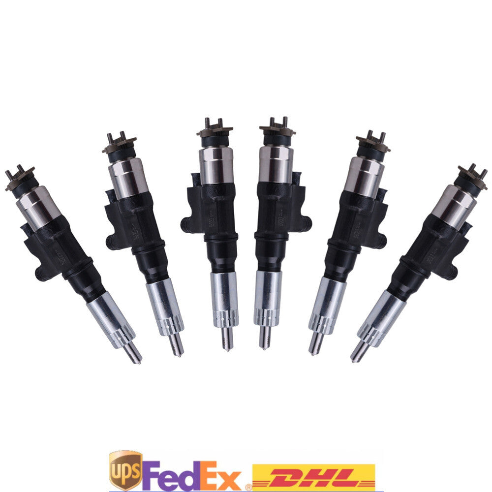 6X for Isuzu 7.8L 6HK1 Fuel Injectors 095000-5361 Common Rail Injector 5631