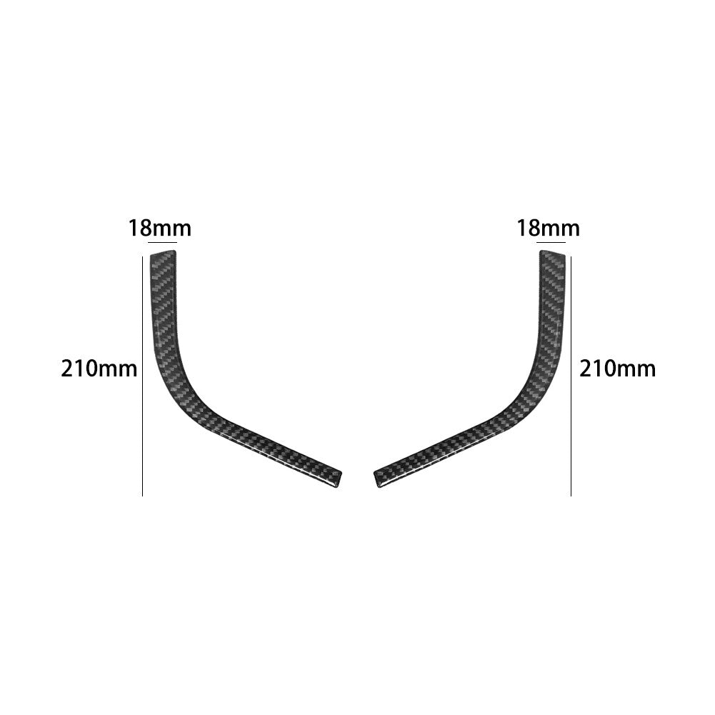 2Pcs Carbon Fiber Gear Shift Side Strip for Land Rover Discovery Sport 2015-2019