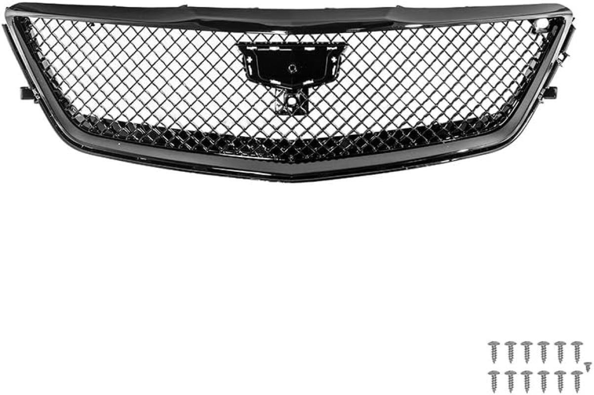 Front Bumper Grille Cover For 2016-2018 for Cadillac CT6 Blackwing Style GLOSS BLACK