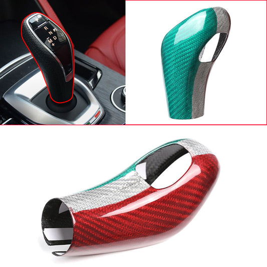 3Color Carbon Fiber Gear Shift Knob Cover for Alfa Romeo Giulia / for Stelvio 2020-22